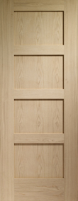 Internal Doors Oak Shaker 4 Panel