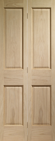 Internal Oak Victorian 4 Panel Bi-Fold